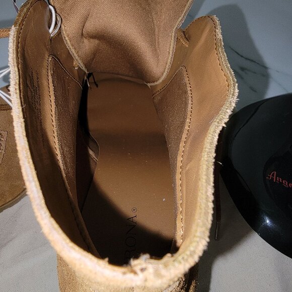 Merona Suede Wedge Heels Size 9 Chestnut *NWT* - Picture 10 of 16